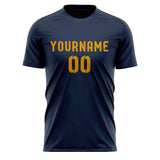 Custom Blue Yellow Soccer Jersey