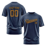 Custom Blue Khaki T-Shirt