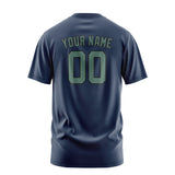 Custom Blue Blue Green T-Shirt