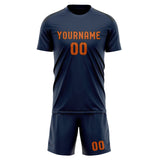 Custom Blue Orange Soccer Set