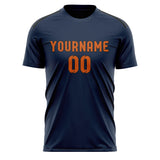 Custom Blue Orange Soccer Jersey