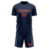Custom Blue Copper Rose Soccer Set
