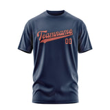 Custom Blue Copper Rose T-Shirt
