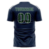 Custom Blue Green Soccer Jersey