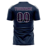 Custom Blue Purple Soccer Jersey