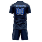 Custom Blue Sky Blue Soccer Set