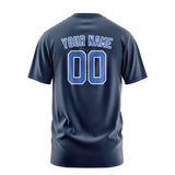 Custom Blue Sky Blue T-Shirt
