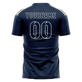 Custom Blue Blue Soccer Jersey