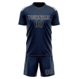 Custom Blue Navy Soccer Set