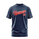 Custom Blue Orange Red T-Shirt