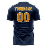 Custom Blue Yellow Soccer Jersey