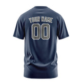 Custom Blue Dark Grey T-Shirt