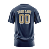 Custom Blue Light Khaki T-Shirt