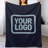 Custom Steel Blue Light Blue Blanket
