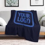 Custom Steel Blue Sky Blue Blanket