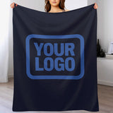 Custom Steel Blue Sky Blue Blanket
