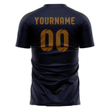 Custom Navy Khaki Soccer Jersey