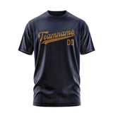 Custom Navy Khaki T-Shirt