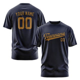 Custom Navy Khaki T-Shirt