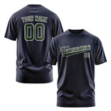 Custom Navy Dark Green T-Shirt
