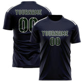 Custom Navy Dark Green Soccer Jersey