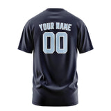 Custom Navy Light Blue T-Shirt