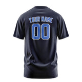 Custom Navy Sky Blue T-Shirt