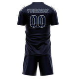Custom Navy Blue Soccer Set