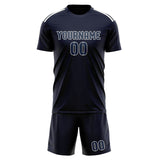 Custom Navy Blue Soccer Set