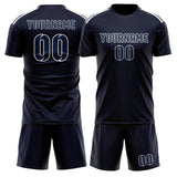 Custom Navy Blue Soccer Set