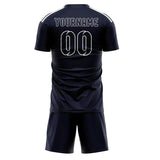 Custom Navy Navy Soccer Set