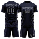 Custom Navy Navy Soccer Set