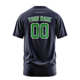 Custom Navy Emerald Green T-Shirt