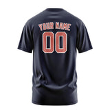 Custom Navy Copper Rose T-Shirt