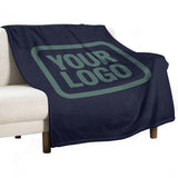 Custom Steel Blue Teal Blanket