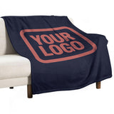 Custom Steel Blue Copper Rose Blanket