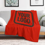 Custom Orange-Red Brown Blanket