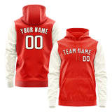 Custom Orange Red Cream Hoodie 1212030312B31703