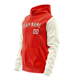 Custom Orange Red Cream Hoodie 1212030312B31703