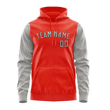 Custom Orange Red Gray Hoodie 1212040412B31704