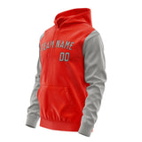 Custom Orange Red Gray Hoodie 1212040412B31704