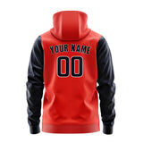 Custom Orange Red Navy Hoodie 1212111112B31811