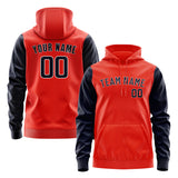 Custom Orange Red Navy Hoodie