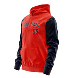 Custom Orange Red Navy Hoodie 1212111112B31811