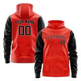 Custom Orange Red Black Hoodie 1212171712B31817