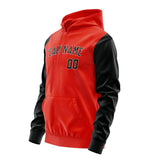 Custom Orange Red Black Hoodie 1212171712B31817