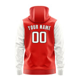 Custom Orange Red White Hoodie 1212181812B31718