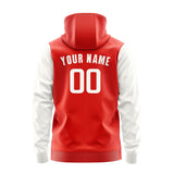 Custom Orange Red White Hoodie 1212181812B31818