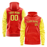 Custom Orange Red Light Yellow Hoodie