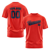 Custom Orange Red Blue T-Shirt